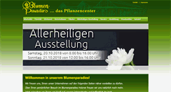 Desktop Screenshot of blumenparadies.eu