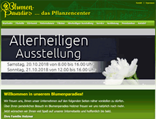 Tablet Screenshot of blumenparadies.eu
